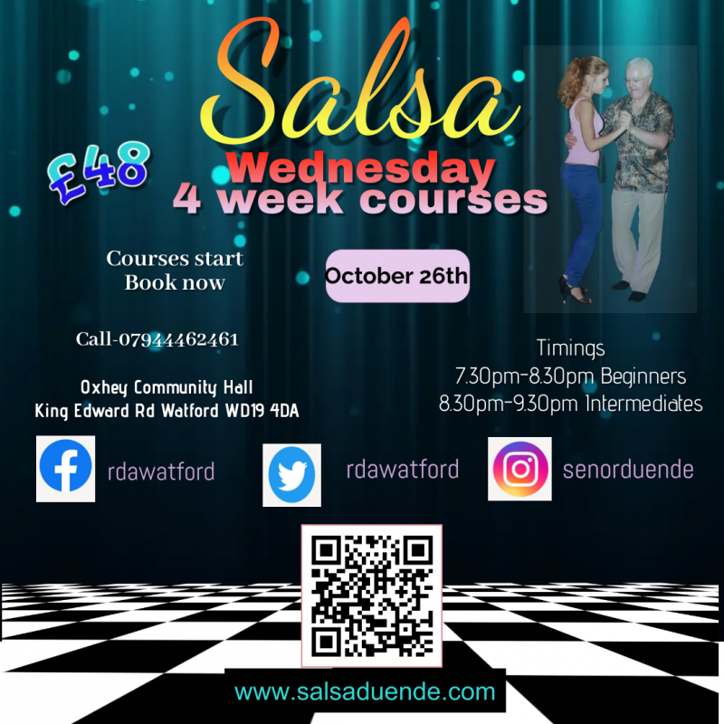 Salsa Wednesday 4 week courses Watford